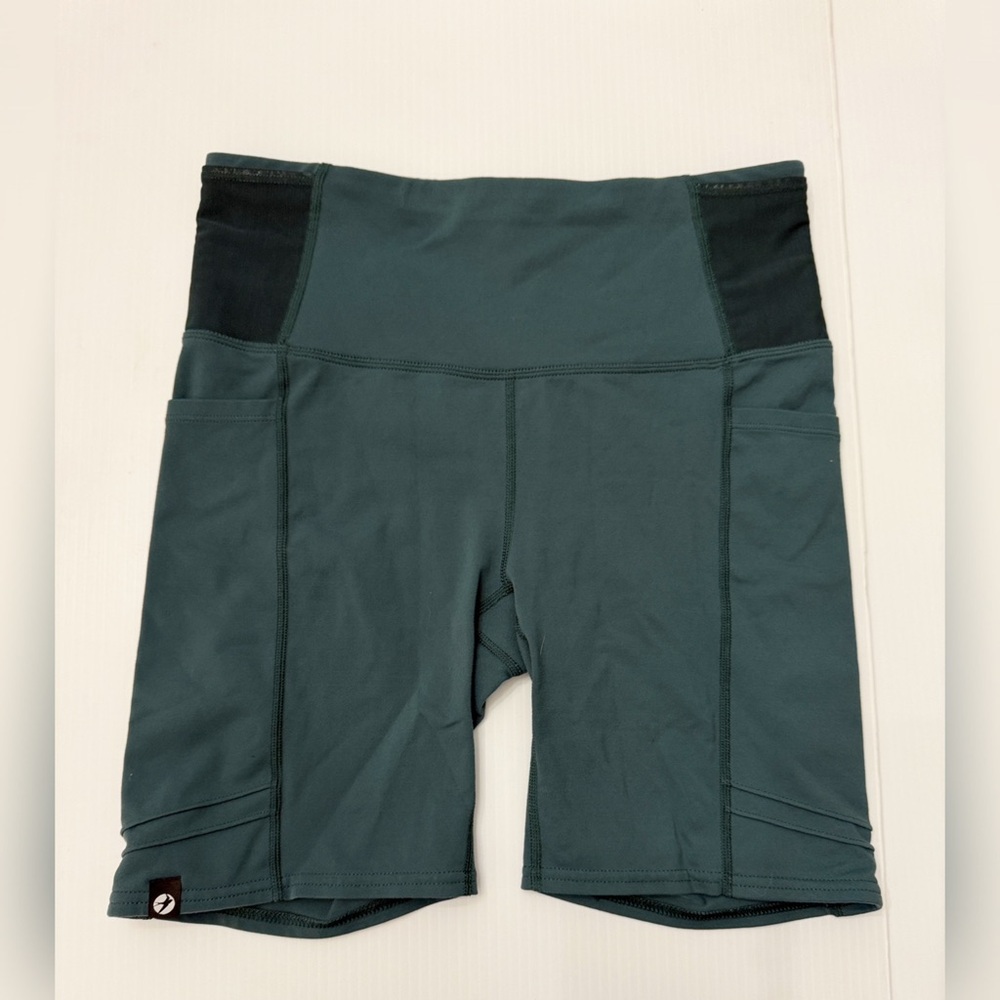 Oiselle Green Running Tights